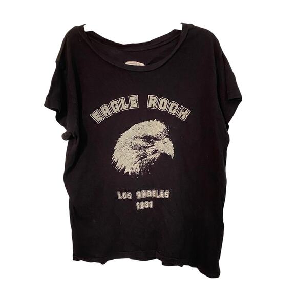 Current Elliot Tee Shirt Size Small Eagle Rock Distressed Grunge whimsigoth - Picture 8 of 9